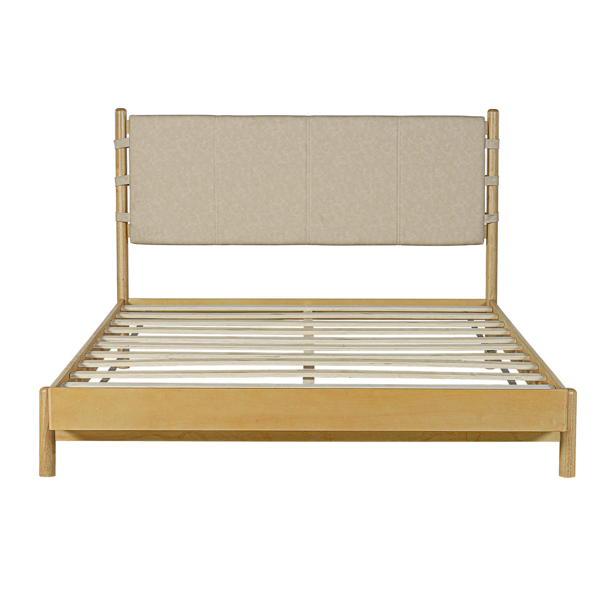 Premium Rubber Wood Platform Bed Frame - view 9