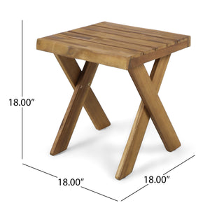 Outdoor Acacia Wood Side Table