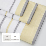 Decorative Cotton Stripe Bath Towel Set - Noelle Collection