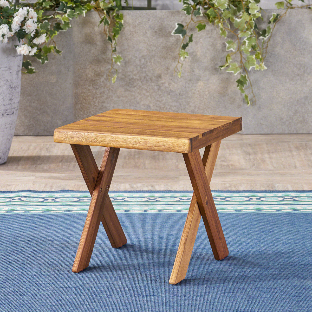 Outdoor Acacia Wood Side Table