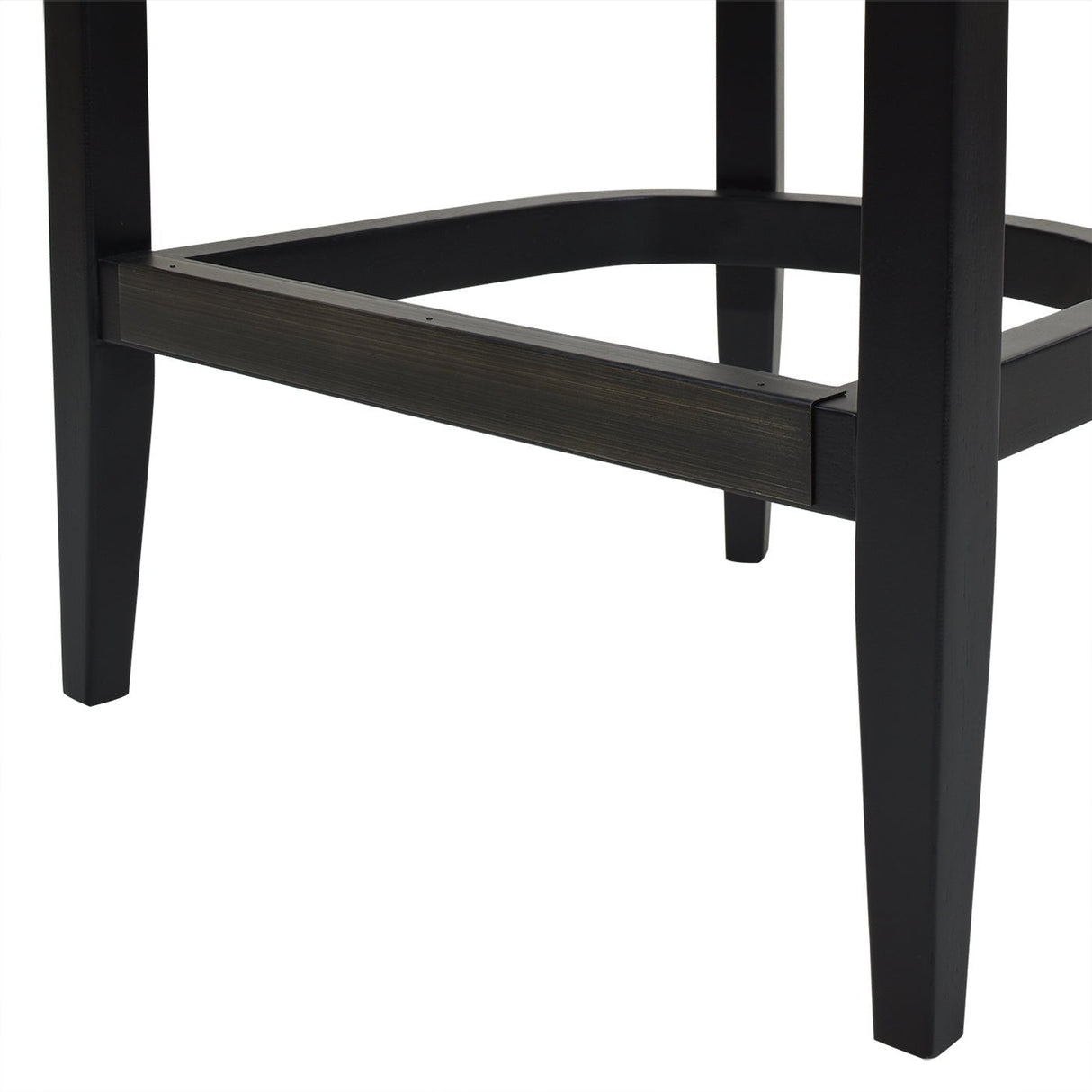 Pyrla 26" Upholstered Counter Stool with Curved Cane Back and Wood Legs - Counter Stools