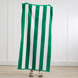 Cotton Velour Cabana Stripe Beach Towel - Novia Collection