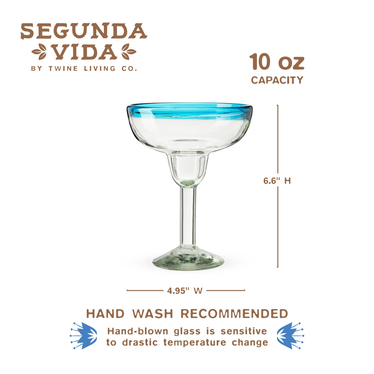 Segunda Vida Primavera Margarita Glasses