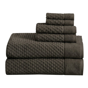 Cotton Diamond Waffle Weave Bath Towel Set - Grayson Collection