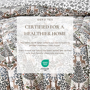 Reversible Christmas Comforter and Sham Set - Holiday / Lodge Odette Collection