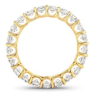 2.52 Carat Genuine Lab Grown Diamond 14K Yellow Gold Ring
