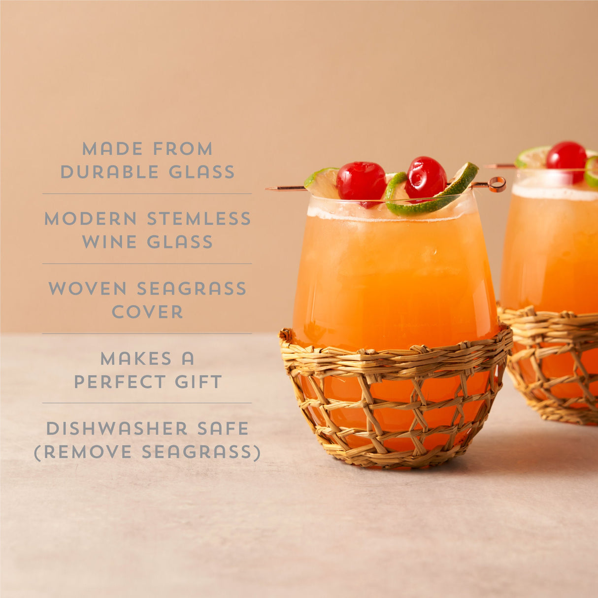 Island Stemless Wine Glasses