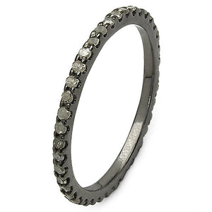 0.60 Carat Genuine TLB Diamond .925 Sterling Silver Ring