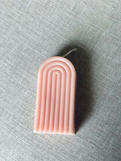 Rainbow Arch Candle – Handcrafted Soy Wax Artistry for a Colorful Touch