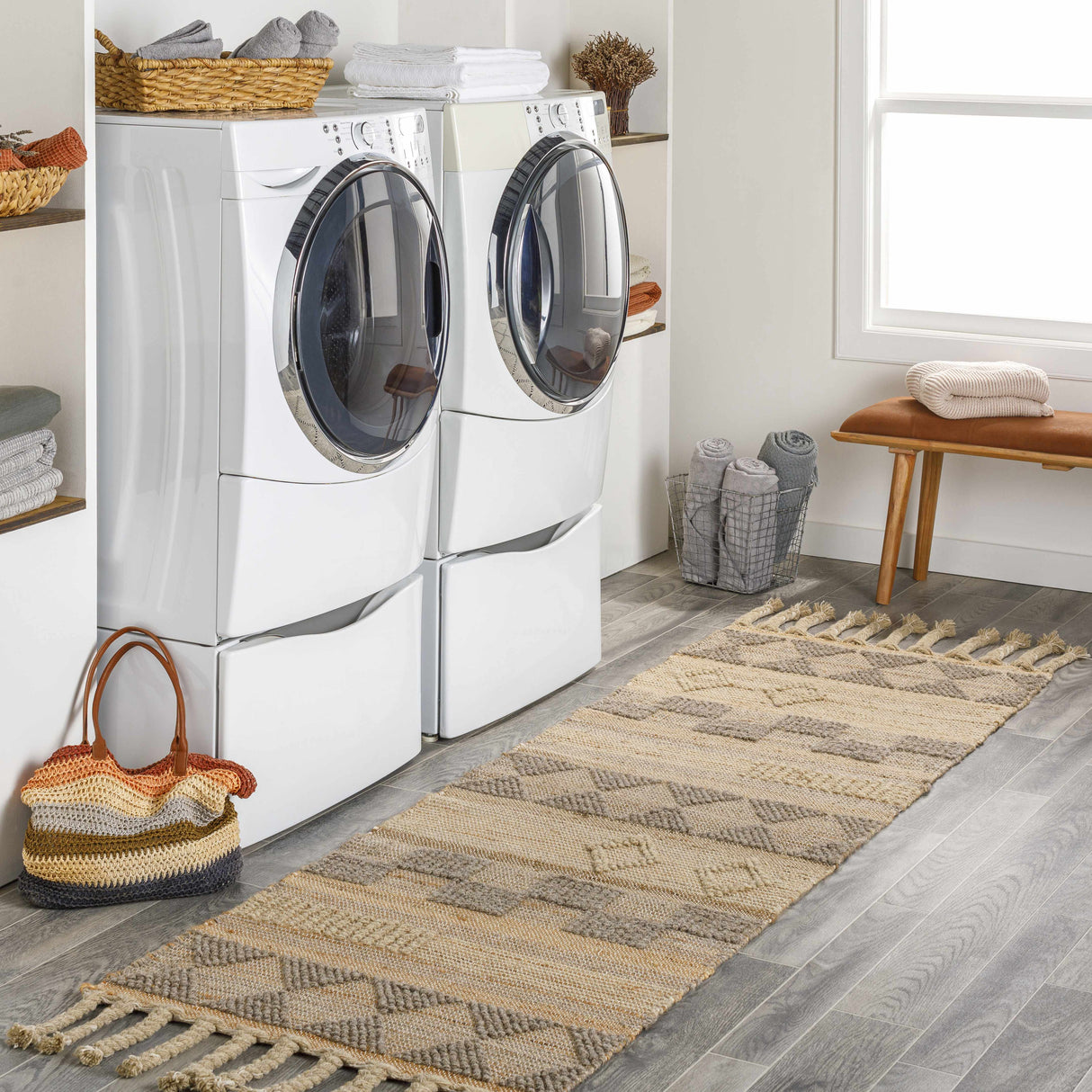 Ardee Totem Jute&Wool Blend Rug - Clearance