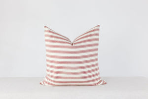 Laurel and Blush Scarlett Stripe Pillow Cover - view 2