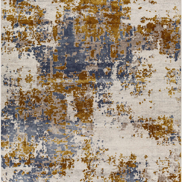 Maralal Mustard & Blue Area Rug - Clearance