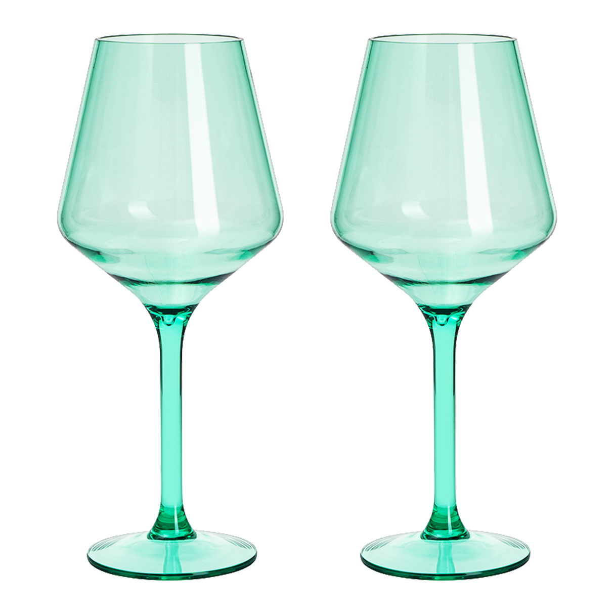 Saint Tropez Acrylic Stemmed Wine Glassware, Set of 2