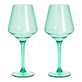 Saint Tropez Acrylic Stemmed Wine Glassware, Set of 2