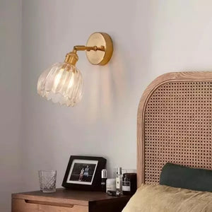 Tulip Glass Wall Lamp Retro Flower Bud Vintage Wall Light