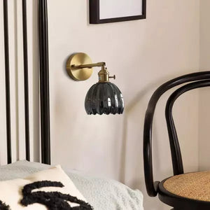 Tulip Glass Wall Lamp Retro Flower Bud Vintage Wall Light