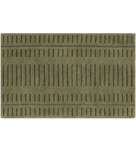 Washable Wool Rug - Green