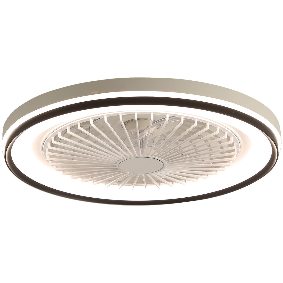 RGB Dimmable LED Enclosed Ceiling Fan with Light - view 3