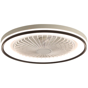 RGB Dimmable LED Enclosed Ceiling Fan with Light - view 3