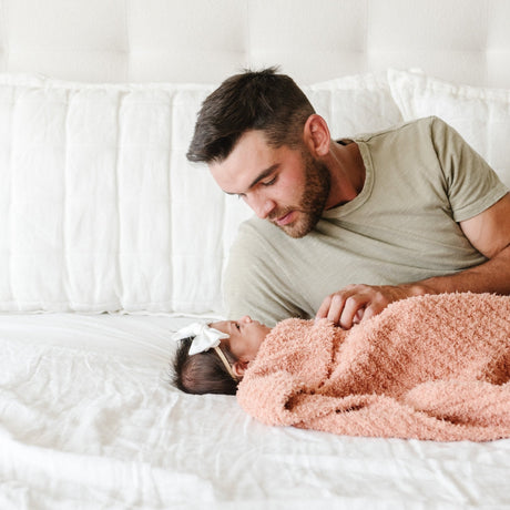 Ribbed Bamboni® Receiving Blanket 30x40 Inch Microfiber