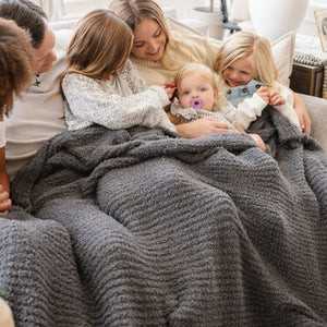 Ribbed Bamboni XL Throw Blankets