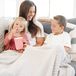 Ribbed Bamboni XL Throw Blankets