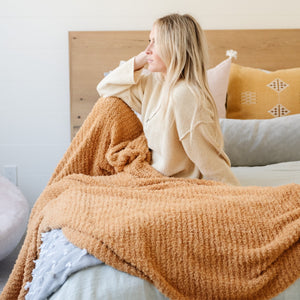 Ribbed Bamboni XL Throw Blankets