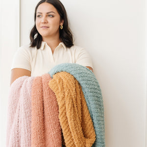 Ribbed Bamboni XL Throw Blankets