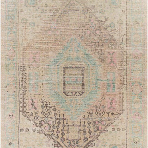 Rickinghall Peach&Sage Medallion Beige Rug