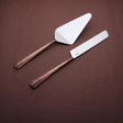INOX Artisans Ridge Cake Serving 2 Pc. Set in Copper