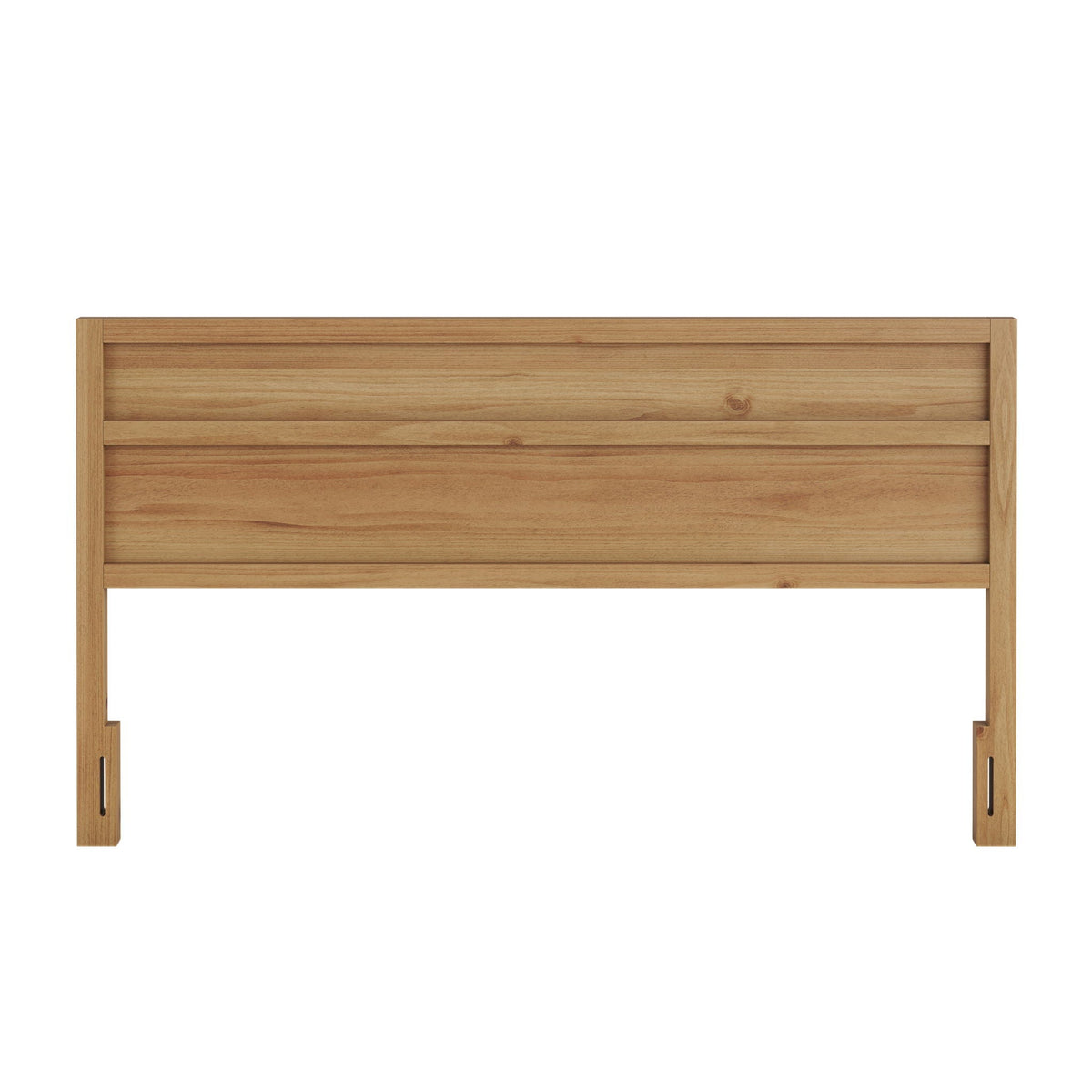 Ridgecrest Home Light Brown Panel Headboard with Horizontal Slats