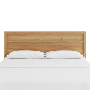 Ridgecrest Home Light Brown Panel Headboard with Horizontal Slats