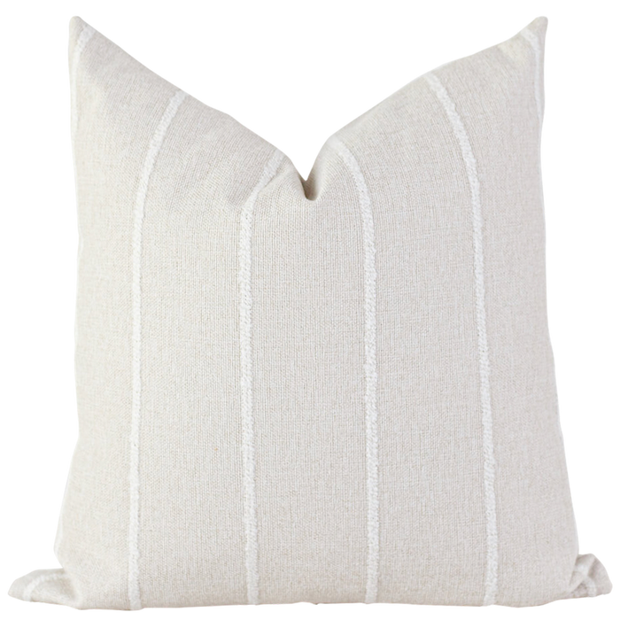 Laurel and Blush Rylie Stripe Throw Pillow