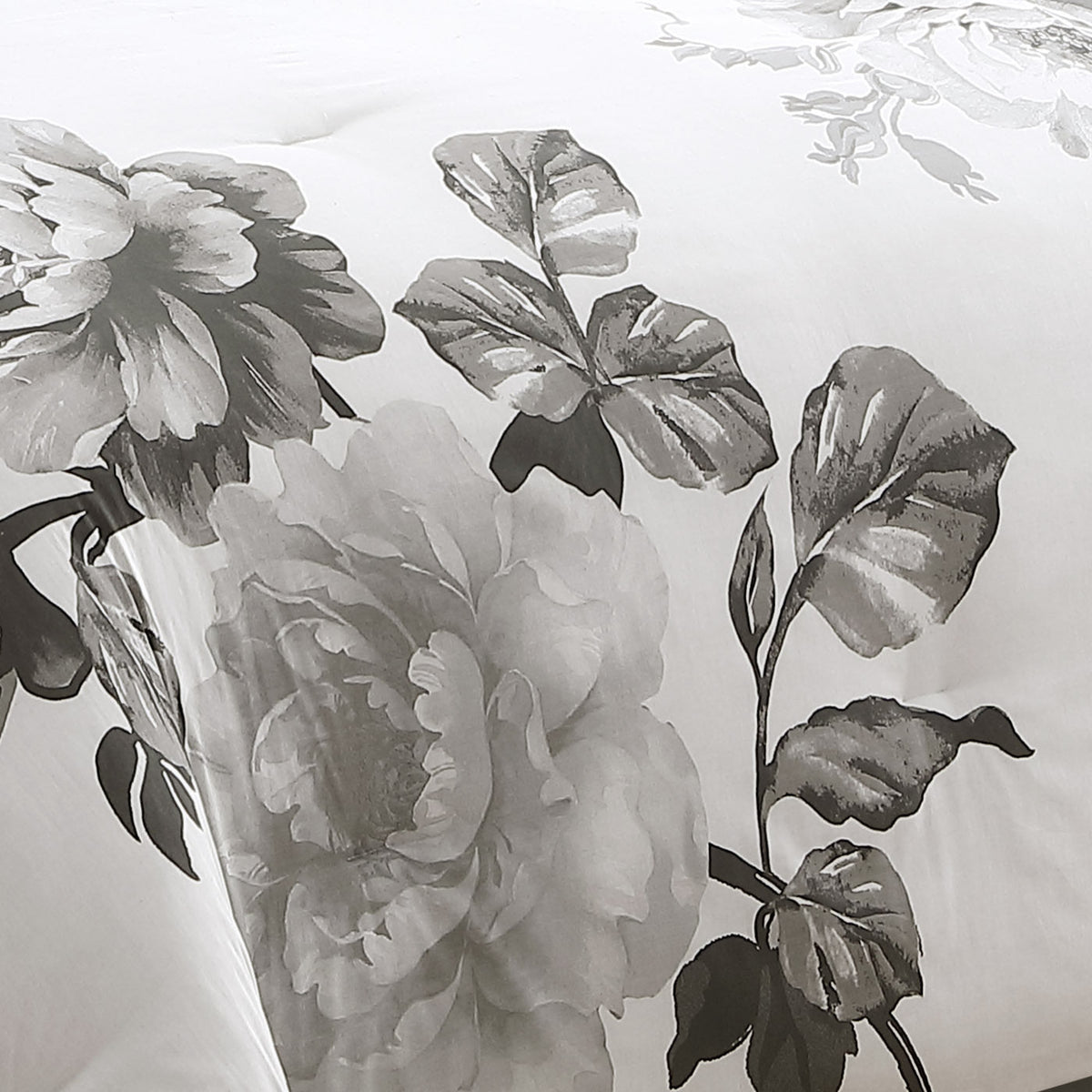 Riverbrook Home Black and White Floral Comforter Set with Reversible Backing - view 6