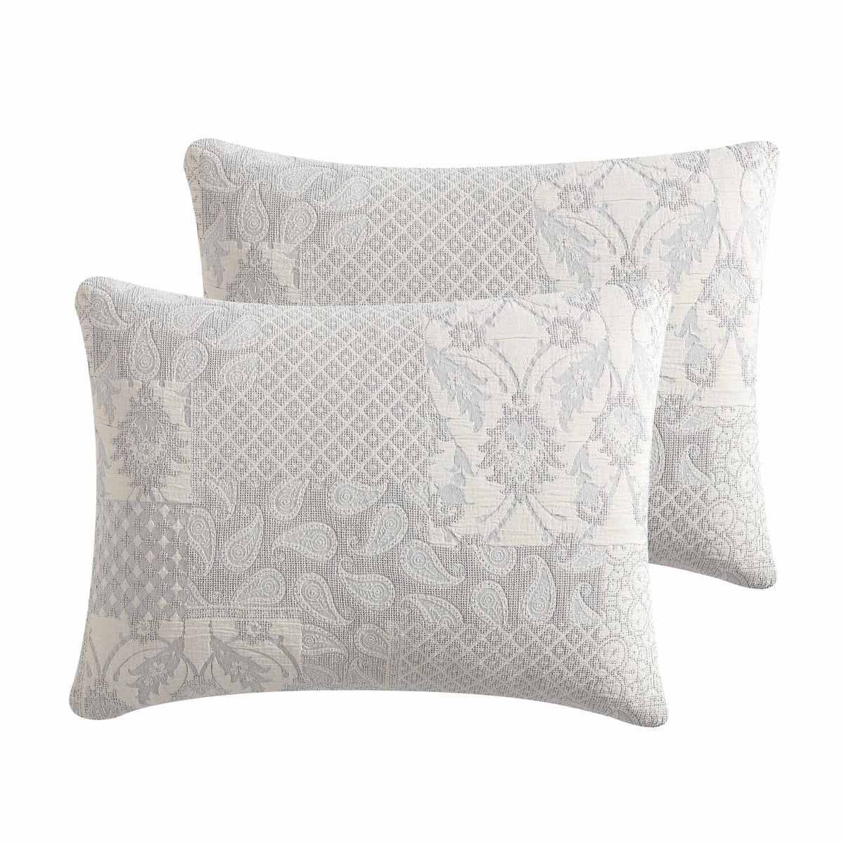 Riverbrook Home Paisley 3 Piece Ivory Cotton Matelassé Comforter Set with Breathable Weave - view 5
