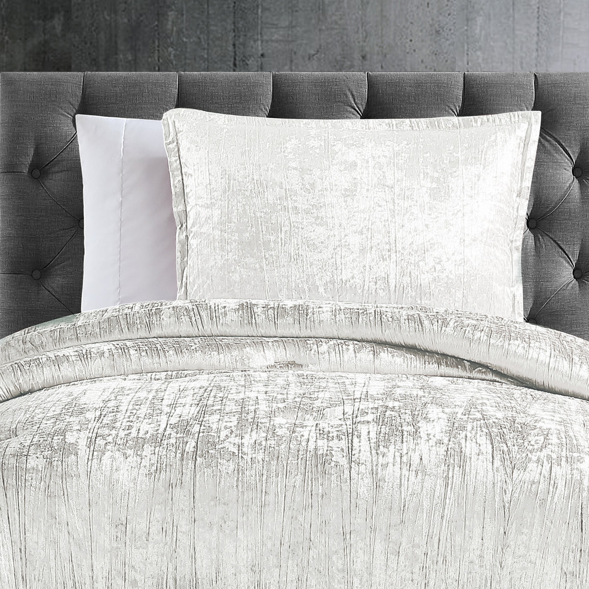 Riverbrook Home Turin 2 Piece Comforter Set with Crinkle Velvet