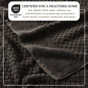 Cotton Diamond Waffle Weave Bath Towel Set - Grayson Collection