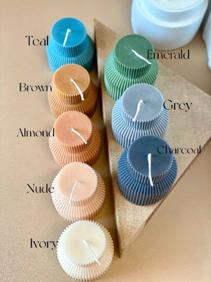 Roman Column Pillar Candle - Handcrafted Soy Wax Decor for Elegant Home