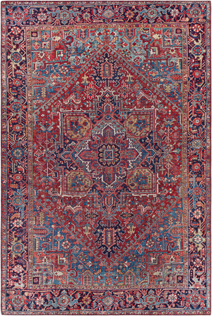 Ronneby Red Traditional Area Rug