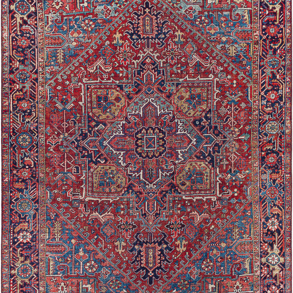 Ronneby Red Traditional Area Rug