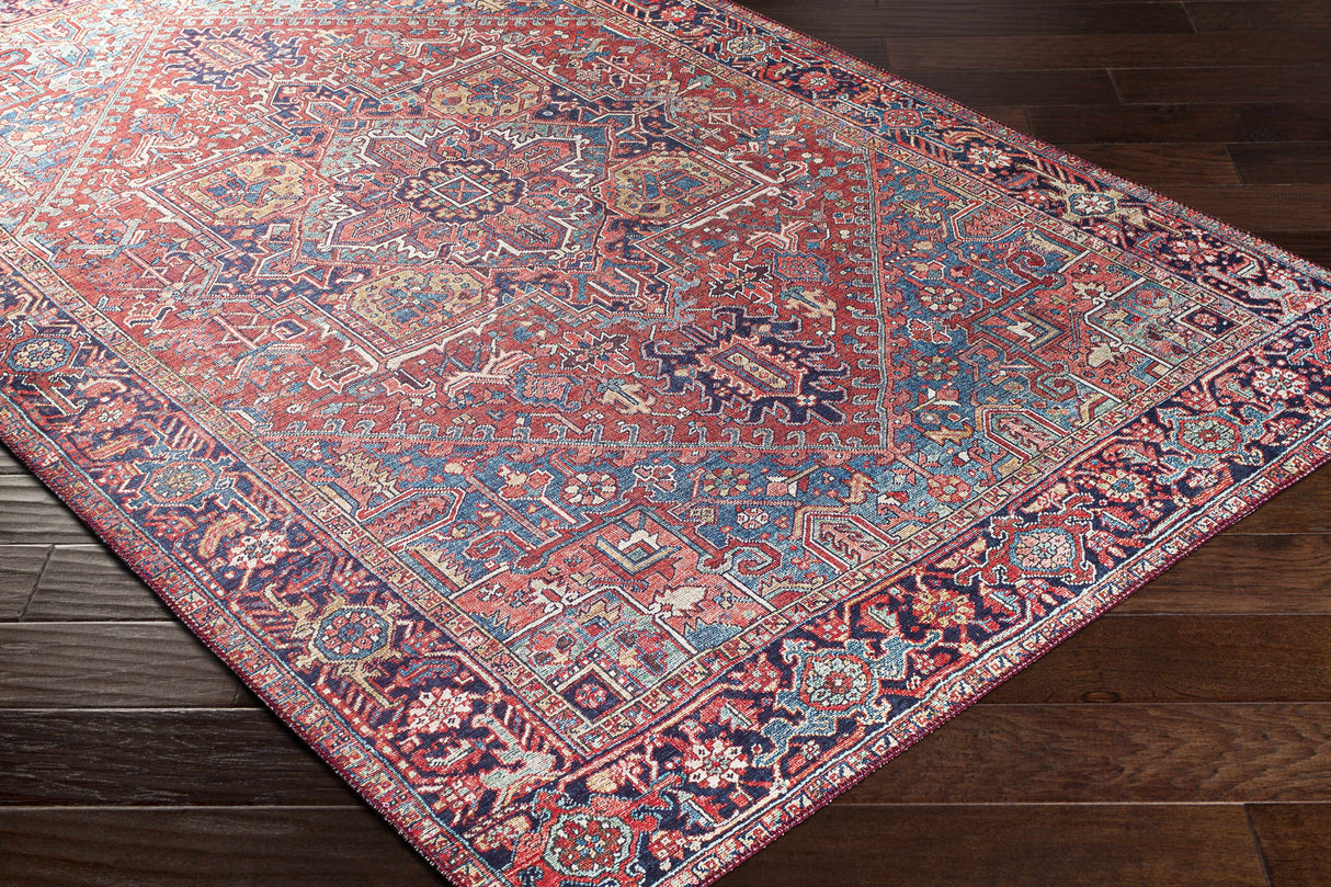 Ronneby Red Traditional Area Rug