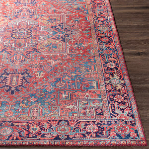 Ronneby Red Traditional Area Rug
