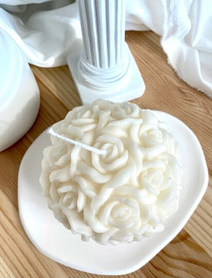 Rose Blossom Scented Candle - Premium Handmade Luxury Gift