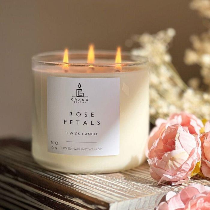 Grand Candles LLC Rose Petals Candle