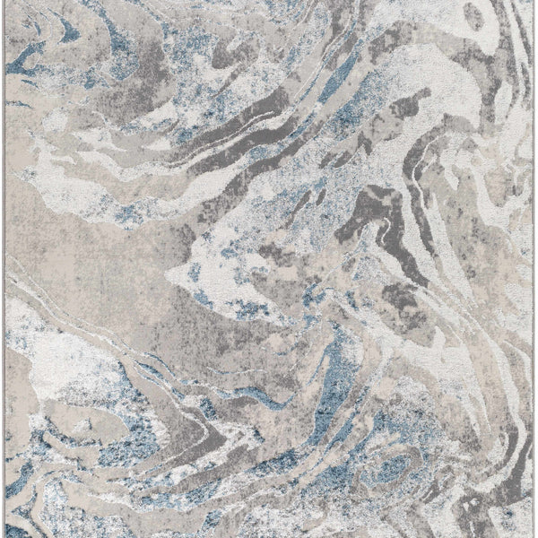 Rosthern Blue Marble Rug - Clearance