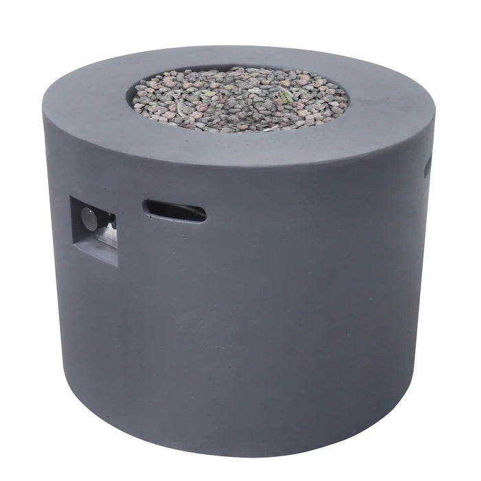 Round Iron Fire Pit With 40,000 Btu - Best Buy Furniture