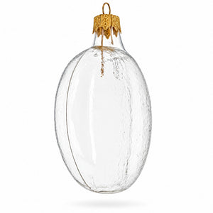 Set of 6 Clear Flat Disc Glass Christmas Ornaments 3 Inches