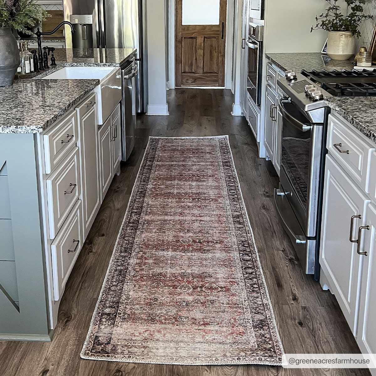 Boutique Rugs Rust Anahawan Distressed Washable Area Rug - view 10
