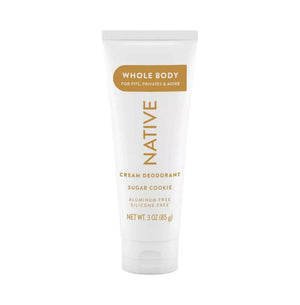 Native Whole Body Cream Deodorant Sugar Cookie 3oz - New