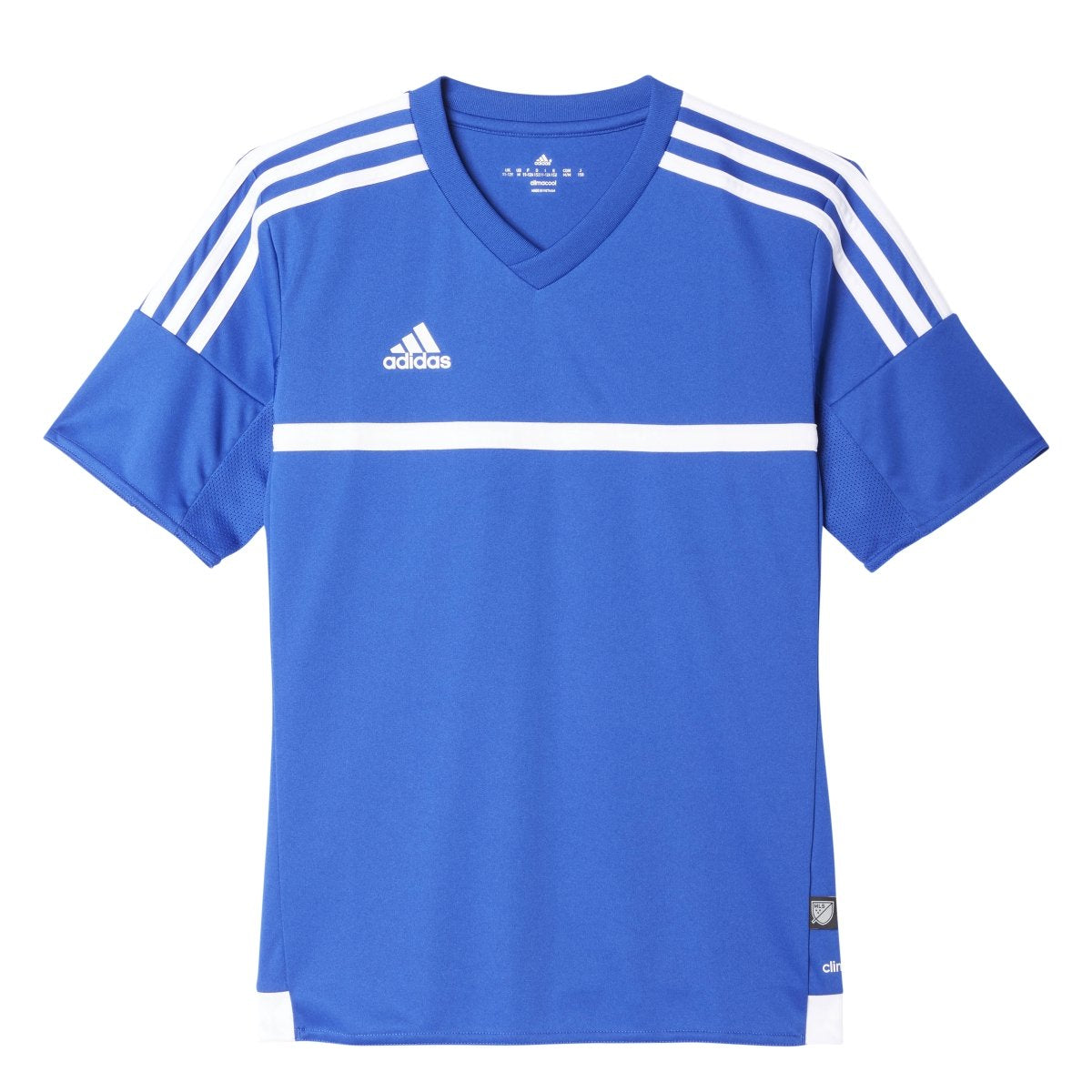 Adidas Boys MLS 15 Match Jersey T-Shirt Bold Blue Size Youth Medium